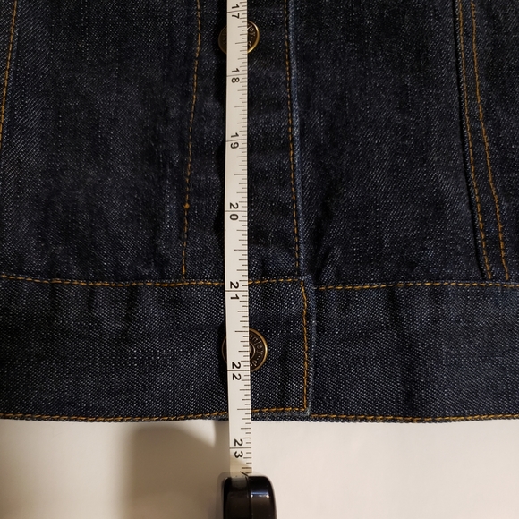 R.E.D. Women's Paisley Lined Denim Button Down Medium Jacket. - Picture 9 of 9